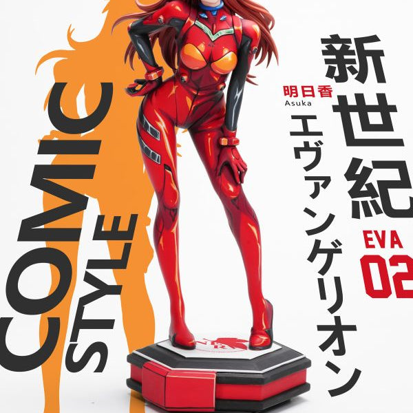【Pre-order】Neon Genesis Evangelion – 2D Paint Series First Wave: Asuka Langley Soryu 1/4 Scale Collectible Statue