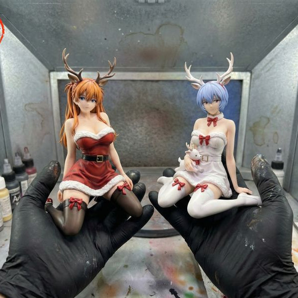 【Pre-order】Neon Genesis Evangelion – Christmas Special Edition Asuka Langley Soryu &amp; Rei Ayanami 1/6 Scale Collectible Statue