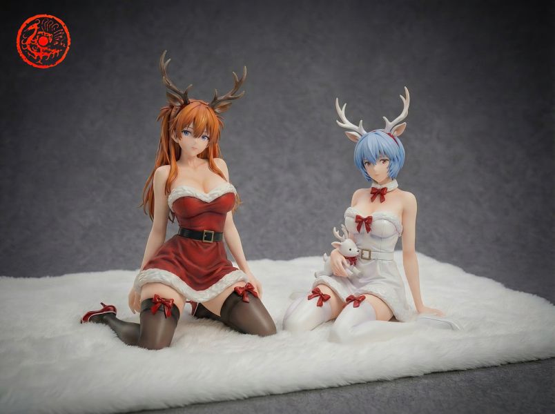 【Pre-order】Neon Genesis Evangelion – Christmas Special Edition Asuka Langley Soryu &amp; Rei Ayanami 1/6 Scale Collectible Statue