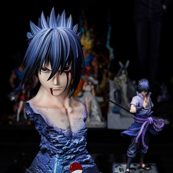 【Pre-order】Naruto 1/1 Sasuke Bust - Two Versions