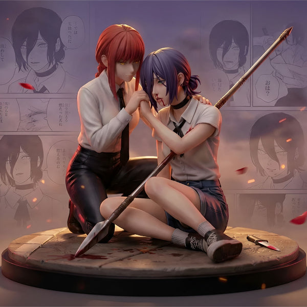 【Pre-order】Chainsaw Man – Makima & Reze Dual Character Statue (1/7 Scale)