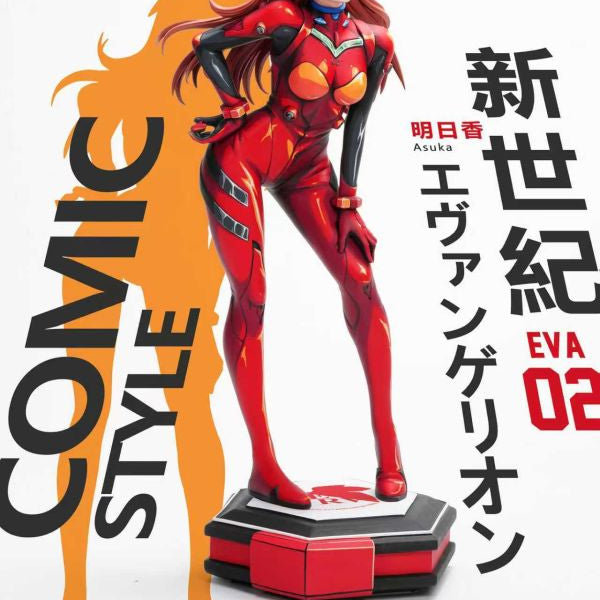 【Pre-order】Neon Genesis Evangelion – 2D Paint Series First Wave: Asuka Langley Soryu 1/4 Scale Collectible Statue