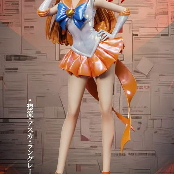 【Pre-order】Neon Genesis Evangelion + Sailor Moon Cosplay Series 1st Edition – Asuka Langley Soryu as Sailor Venus 1/6 Scale Collectible