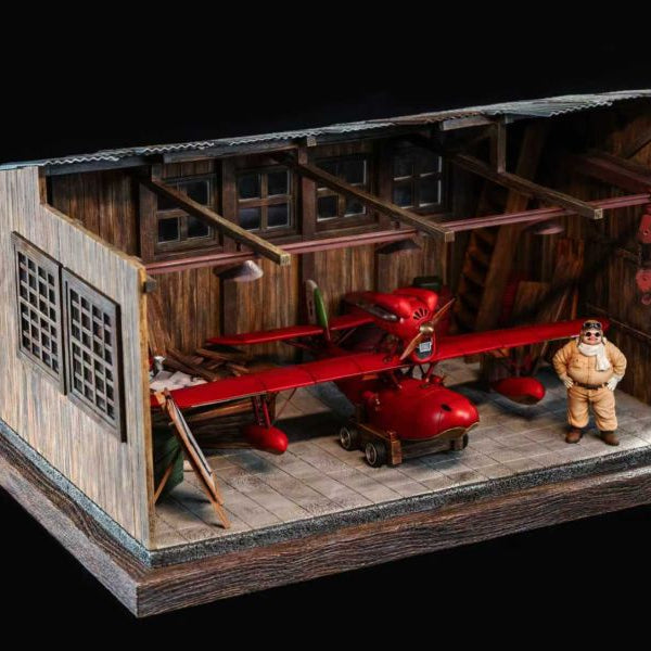 【Pre-order】Studio Ghibli Silhouette Moment Series – Porco Rosso Ace Pilot “Porco” | Limited Edition Diorama Sculpture