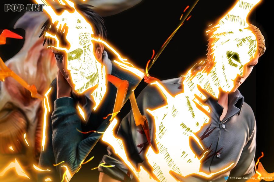 【Pre-order】Attack on Titan: Character Series 003 - "I Armor, He Super": Reiner &amp; Bertholdt Statue