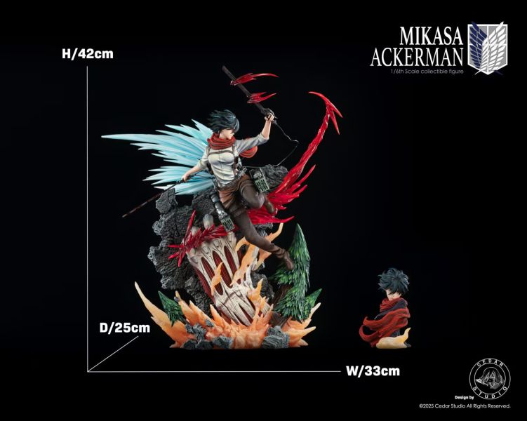【Pre-order】Attack on Titan: Slashing Mikasa Ackerman Statue