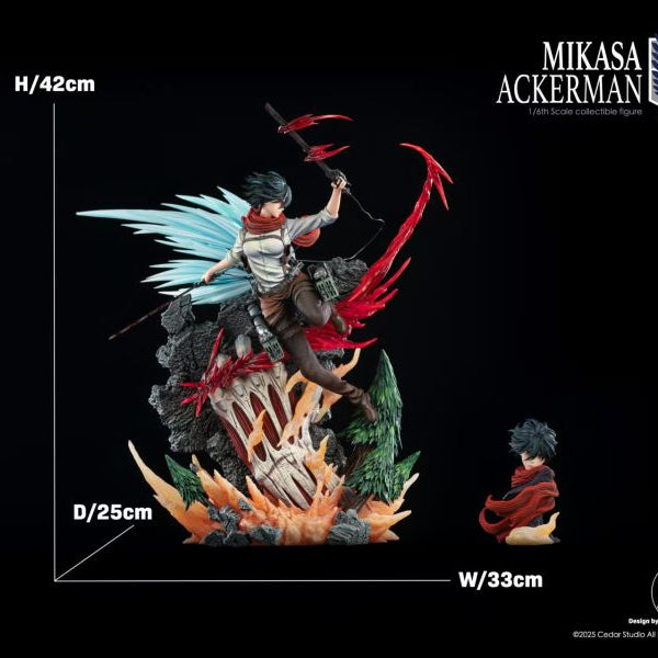 【Pre-order】Attack on Titan: Slashing Mikasa Ackerman Statue