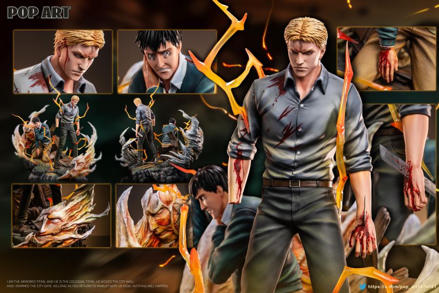【Pre-order】Attack on Titan: Character Series 003 - "I Armor, He Super": Reiner &amp; Bertholdt Statue