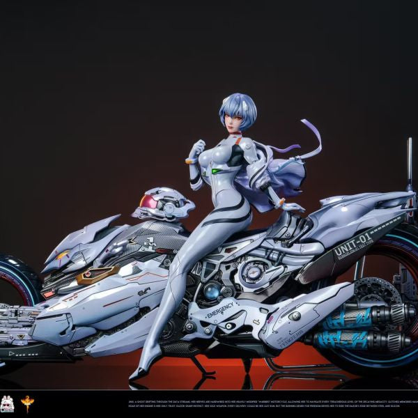 【Pre-order】Neon Genesis Evangelion – Sci-Fi Motorcycle Rei Ayanami 1/6 Scale Collectible Statue (White & Purple Versions)