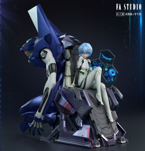 【Pre-order】Neon Genesis Evangelion Collaboration Series – Rei Ayanami &amp; Eva Unit-00 1/4 Scale Collectible Statue