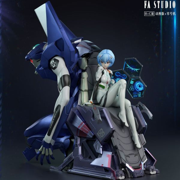 【Pre-order】Neon Genesis Evangelion Collaboration Series – Rei Ayanami &amp; Eva Unit-00 1/4 Scale Collectible Statue