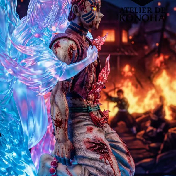 【Pre-order】Demon Slayer – Light Sculpture Series: Akaza &amp; Koi Snow 1/4 Scale Collectible Statue