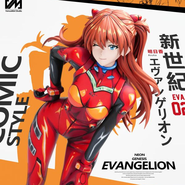 【Pre-order】Neon Genesis Evangelion – 2D Paint Series First Wave: Asuka Langley Soryu 1/4 Scale Collectible Statue