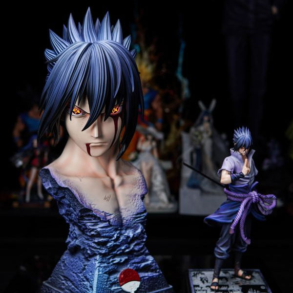 【Pre-order】Naruto 1/1 Sasuke Bust - Two Versions