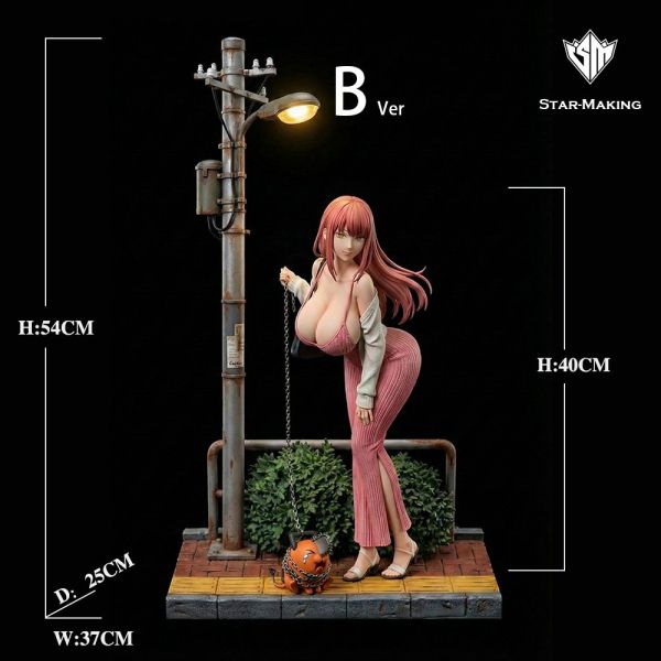 【Pre-order】Chainsaw Man – Makima Dual Version Lighted Statue