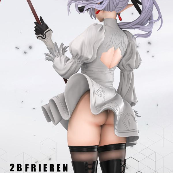 【Pre-order】Frieren: Beyond Journey’s End × NieR: Automata Fusion Concept Statue — “2B Frieren” 1/6 Scale Collectible Sculpture