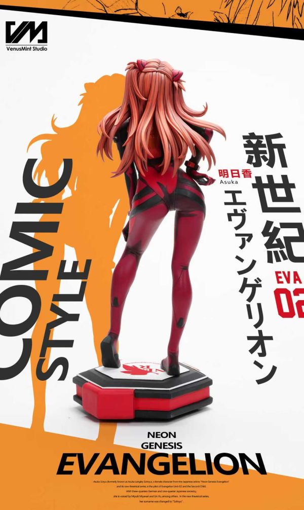 【Pre-order】Neon Genesis Evangelion – 2D Paint Series First Wave: Asuka Langley Soryu 1/4 Scale Collectible Statue