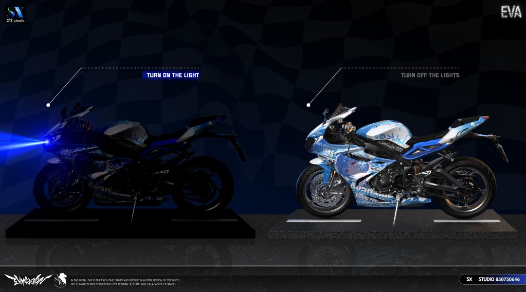 【Pre-order】Neon Genesis Evangelion – Resonance Series 2nd Wave: Motorcycle Girl – Rei Ayanami 1/6 Scale Collectible Statue