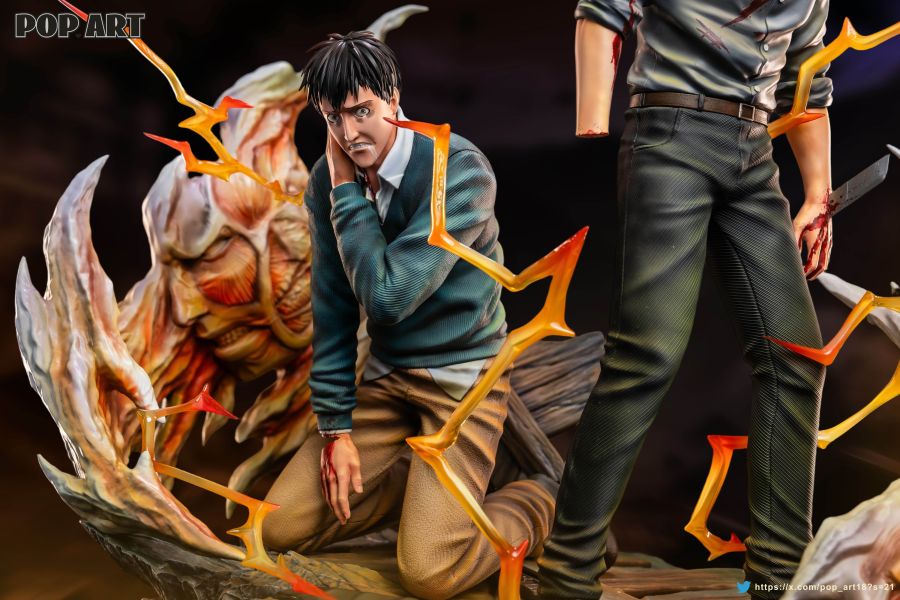 【Pre-order】Attack on Titan: Character Series 003 - "I Armor, He Super": Reiner &amp; Bertholdt Statue