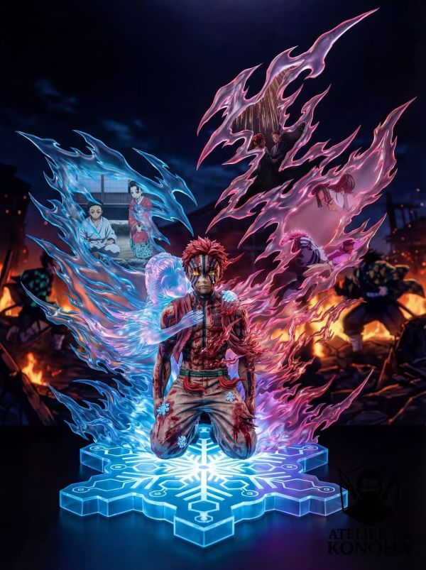 【Pre-order】Demon Slayer – Light Sculpture Series: Akaza &amp; Koi Snow 1/4 Scale Collectible Statue
