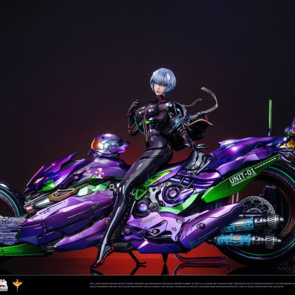 【Pre-order】Neon Genesis Evangelion – Sci-Fi Motorcycle Rei Ayanami 1/6 Scale Collectible Statue (White &amp; Purple Versions)