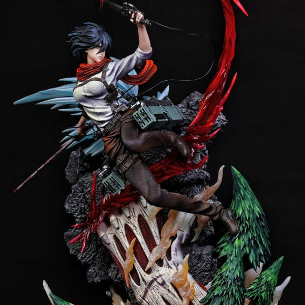 【Pre-order】Attack on Titan: Slashing Mikasa Ackerman Statue