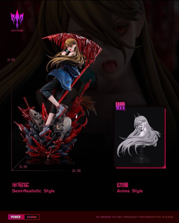 【Pre-order】Chainsaw Man A+ Grade Collectible Series Vol.1 Power (Blood Fiend) 1/4 Scale Limited Edition Statue