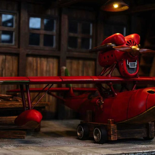 【Pre-order】Studio Ghibli Silhouette Moment Series – Porco Rosso Ace Pilot “Porco” | Limited Edition Diorama Sculpture