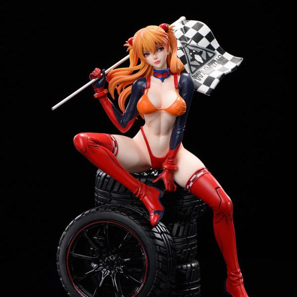 【Pre-order】Neon Genesis Evangelion – Asuka Langley Soryu Sitting on Tire 1/6 Scale Collectible Statue