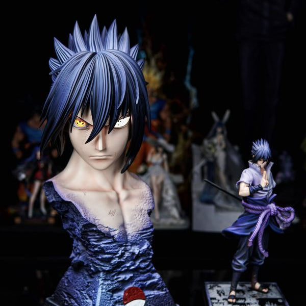 【Pre-order】Naruto 1/1 Sasuke Bust - Two Versions