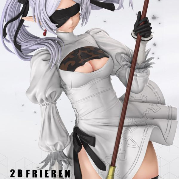 【Pre-order】Frieren: Beyond Journey’s End × NieR: Automata Fusion Concept Statue — “2B Frieren” 1/6 Scale Collectible Sculpture