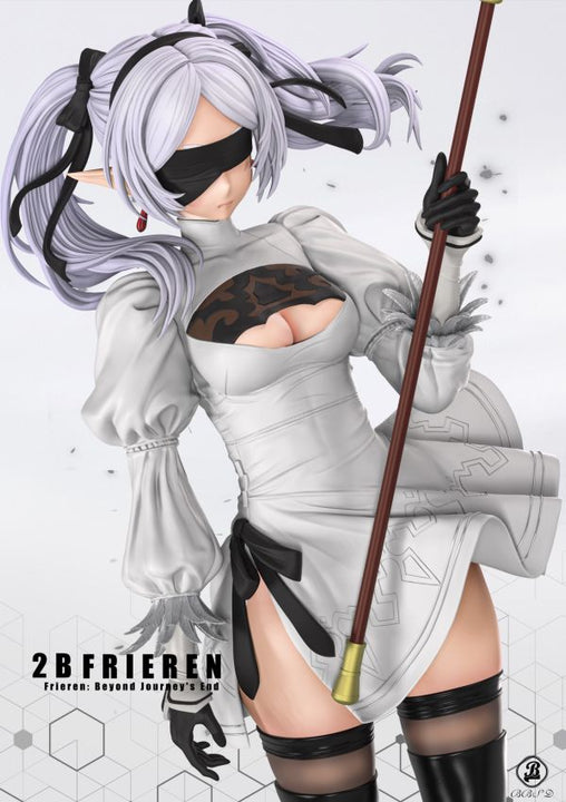【Pre-order】Frieren: Beyond Journey’s End × NieR: Automata Fusion Concept Statue — “2B Frieren” 1/6 Scale Collectible Sculpture