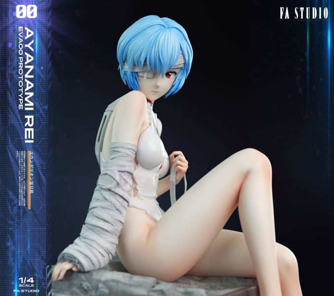 【Pre-order】Neon Genesis Evangelion Collaboration Series – Rei Ayanami &amp; Eva Unit-00 1/4 Scale Collectible Statue