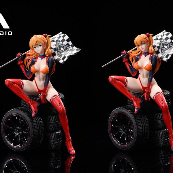 【Pre-order】Neon Genesis Evangelion – Asuka Langley Soryu Sitting on Tire 1/6 Scale Collectible Statue