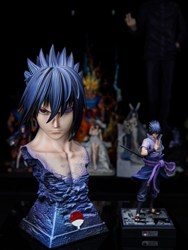 【Pre-order】Naruto 1/1 Sasuke Bust - Two Versions