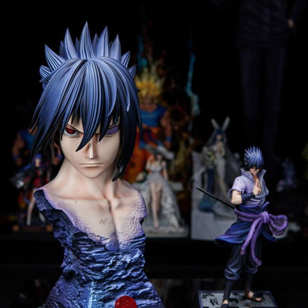 【Pre-order】Naruto 1/1 Sasuke Bust - Two Versions