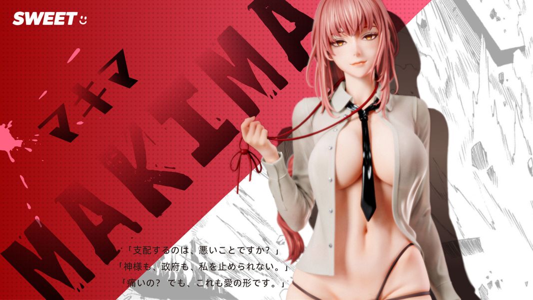 【Pre-order】Chainsaw Man – Makima Dual Head Sculpt Fishnet Statue (1/4 Scale)