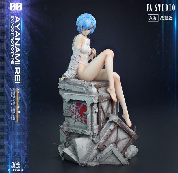 【Pre-order】Neon Genesis Evangelion Collaboration Series – Rei Ayanami &amp; Eva Unit-00 1/4 Scale Collectible Statue