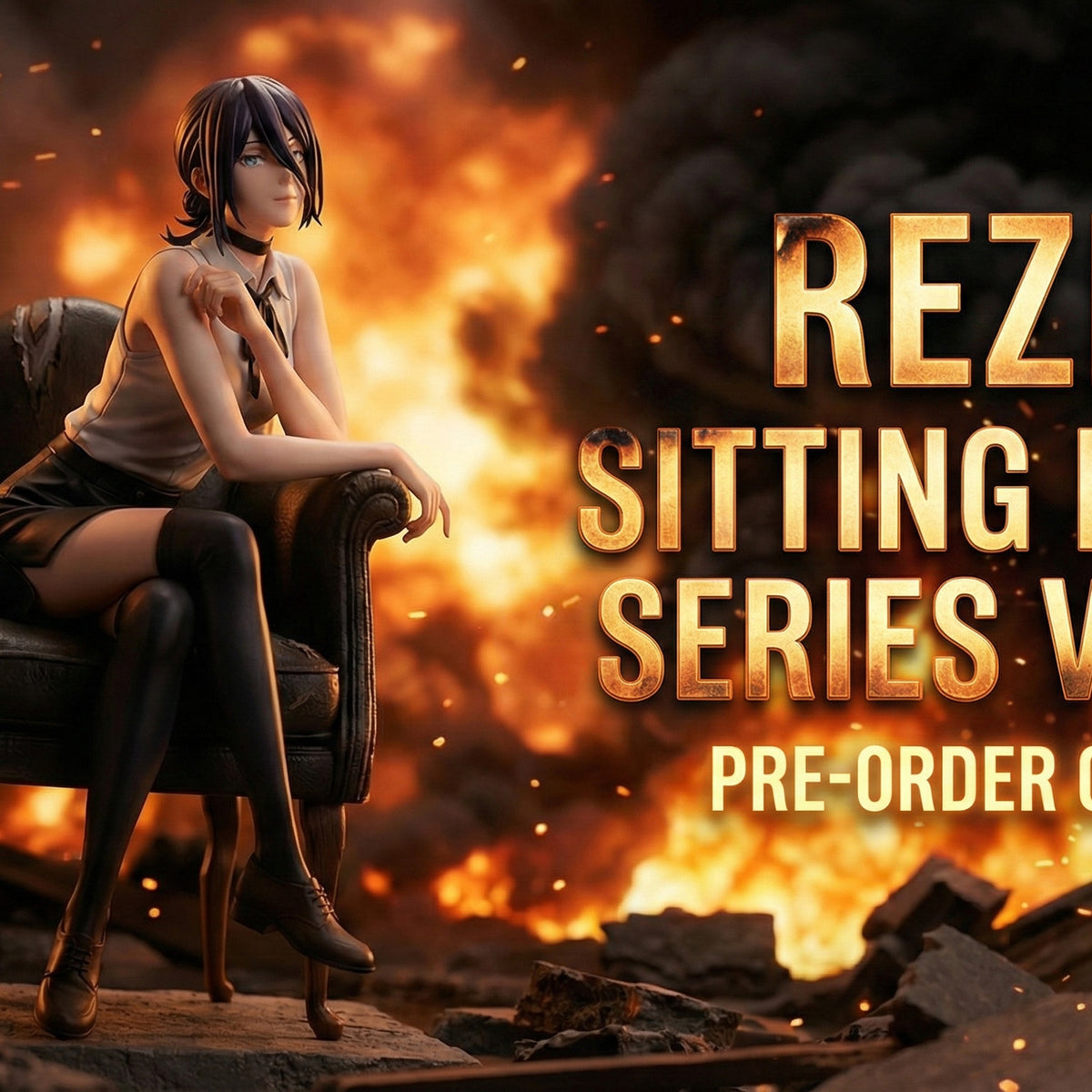 【Pre-order】Chainsaw Man – Chair Series Vol.1 Reze Statue (1/6 Scale)
